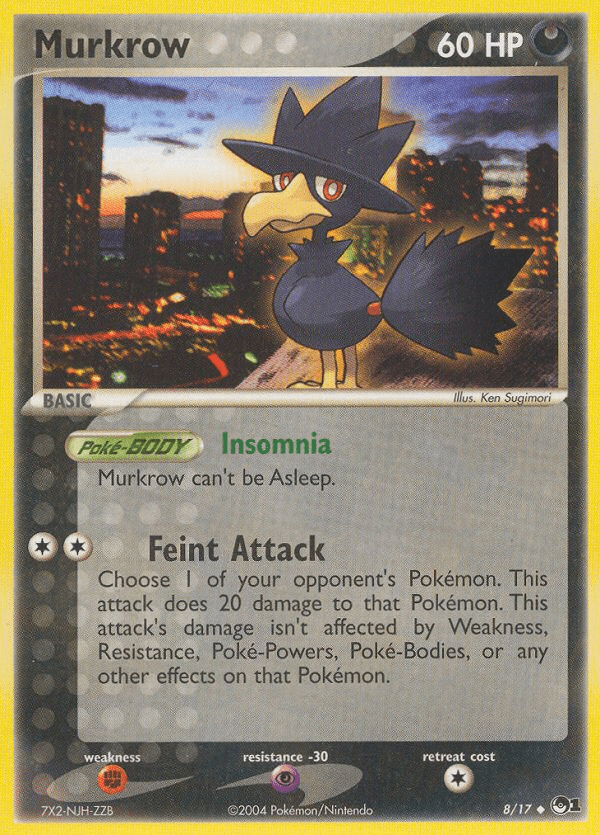Murkrow (8/17) [POP Series 1] Pokemon Single Pokémon  | Multizone: Comics And Games