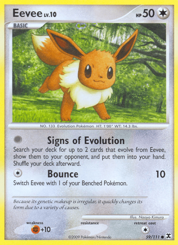 Eevee (59/111) [Platinum: Rising Rivals] Pokemon Single Pokémon  | Multizone: Comics And Games