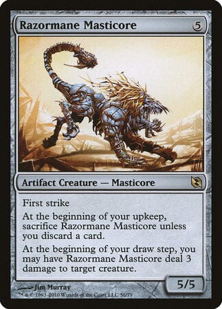 Razormane Masticore [Duel Decks: Elspeth vs. Tezzeret] MTG Single Magic: The Gathering  | Multizone: Comics And Games