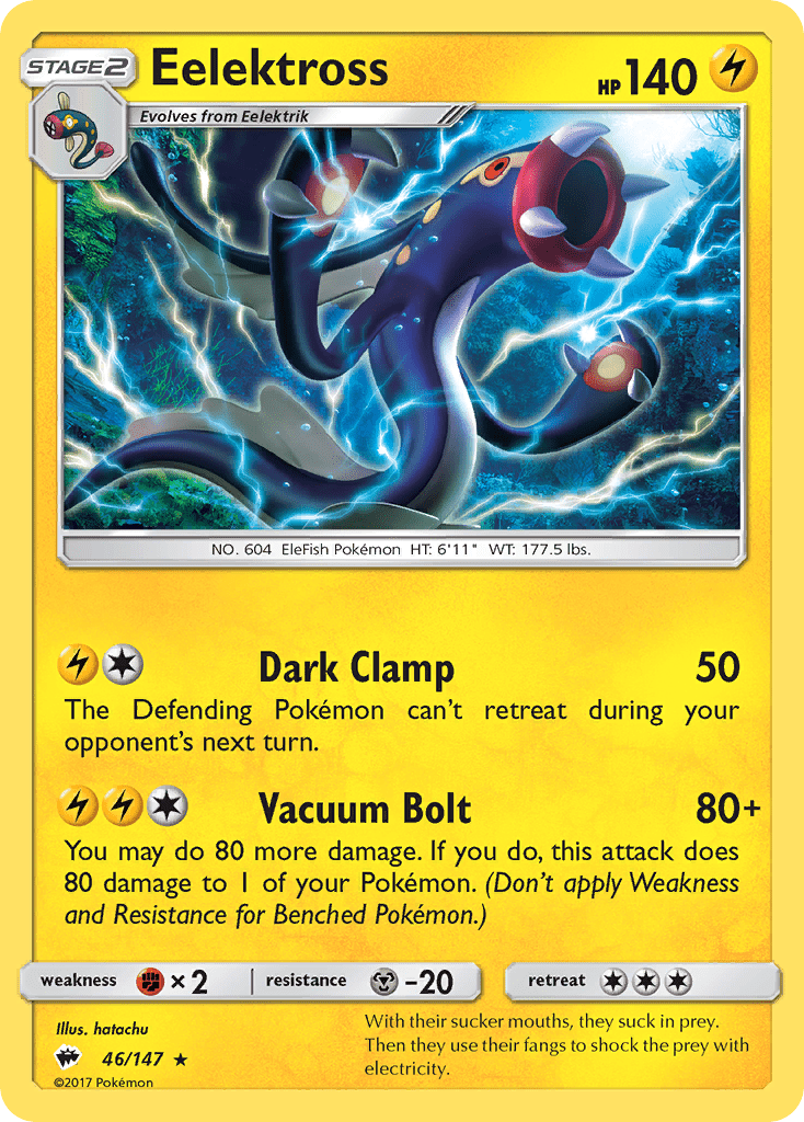 Eelektross (46/147) [Sun & Moon: Burning Shadows] Pokemon Single Pokémon  | Multizone: Comics And Games