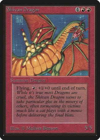Shivan Dragon [Limited Edition Beta] MTG Single Magic: The Gathering  | Multizone: Comics And Games