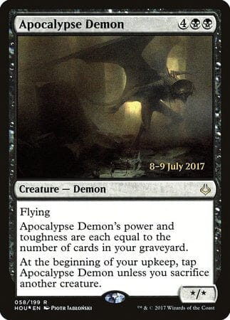 Apocalypse Demon [Hour of Devastation Promos] MTG Single Magic: The Gathering  | Multizone: Comics And Games