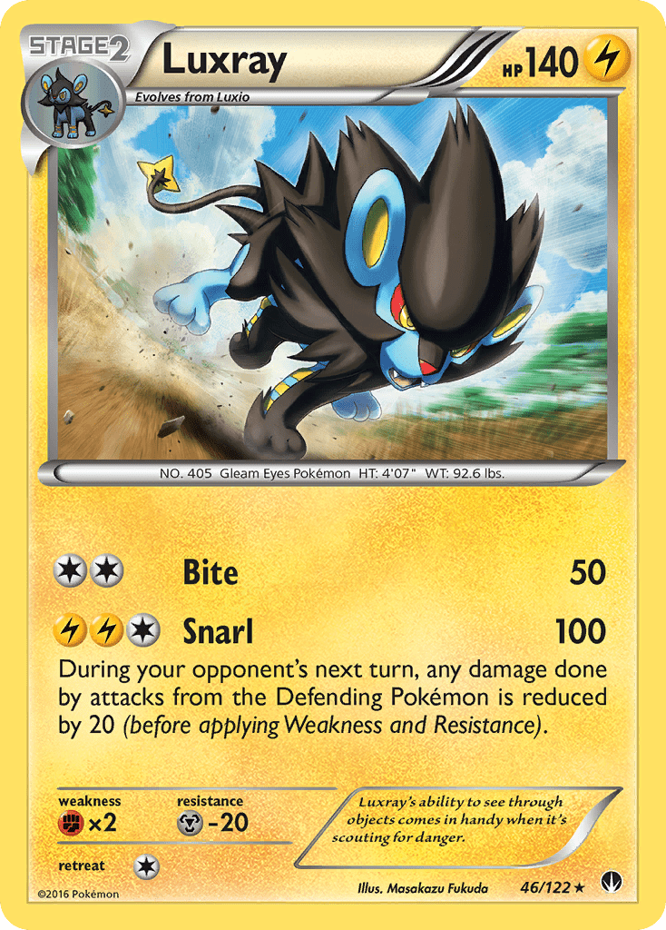 Luxray (46/122) [XY: BREAKpoint] Pokemon Single Pokémon  | Multizone: Comics And Games