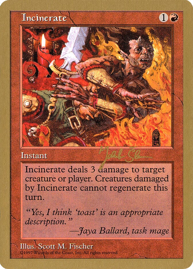 Incinerate (Jakub Slemr) [World Championship Decks 1997] MTG Single Magic: The Gathering  | Multizone: Comics And Games