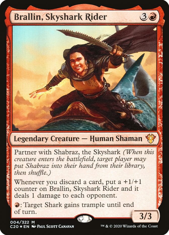 Brallin, Skyshark Rider [Commander 2020] MTG Single Magic: The Gathering  | Multizone: Comics And Games