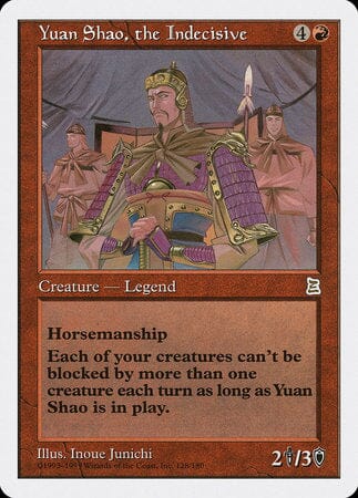 Yuan Shao, the Indecisive [Portal Three Kingdoms] MTG Single Magic: The Gathering  | Multizone: Comics And Games