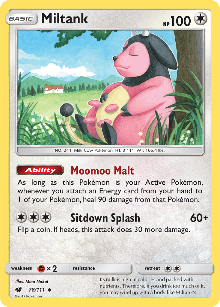 Miltank (78/111) [Sun & Moon: Crimson Invasion] Pokemon Single Pokémon  | Multizone: Comics And Games