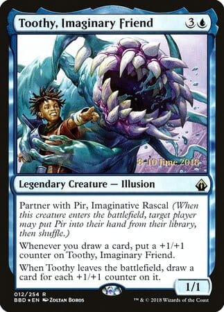 Toothy, Imaginary Friend [Battlebond Promos] MTG Single Magic: The Gathering  | Multizone: Comics And Games