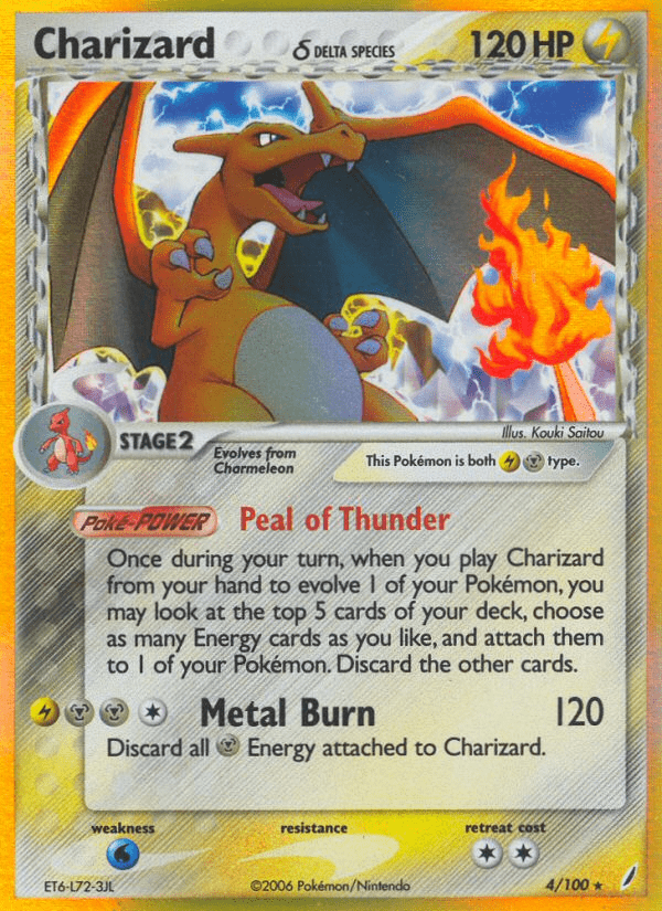 Charizard (4/100) (Delta Species) [EX: Crystal Guardians] Pokemon Single Pokémon  | Multizone: Comics And Games