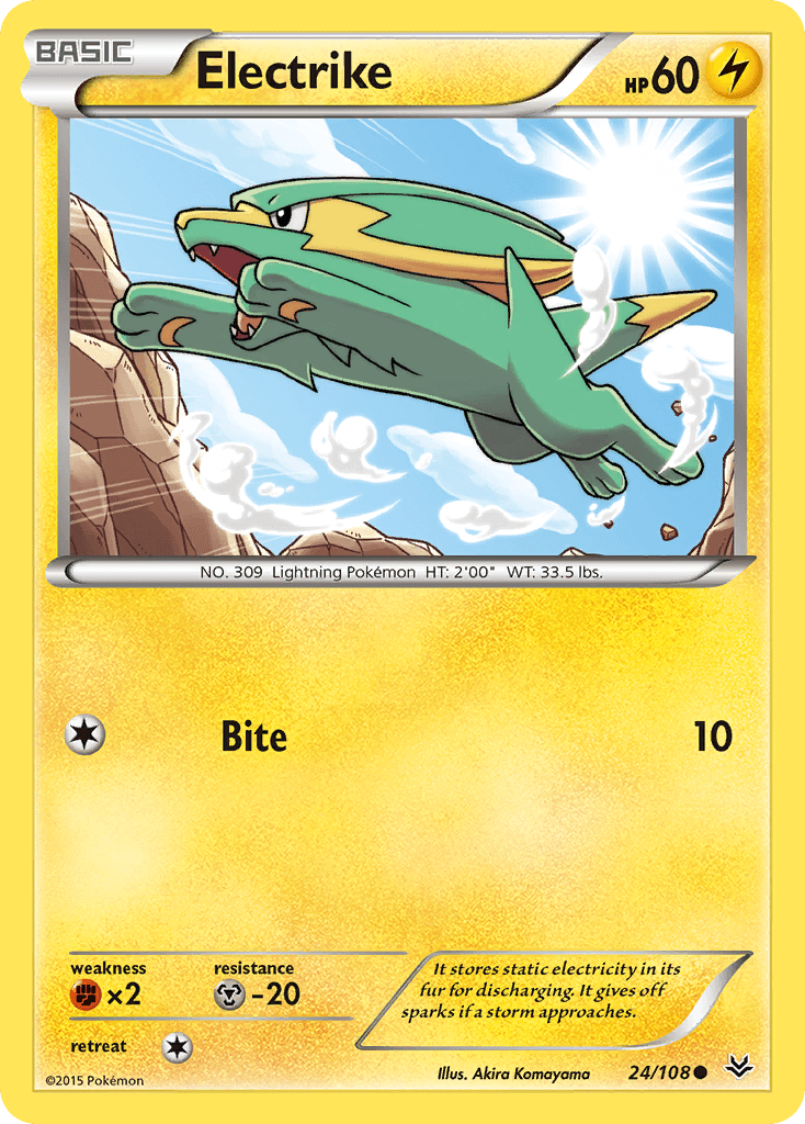 Electrike (24/108) [XY: Roaring Skies] Pokemon Single Pokémon  | Multizone: Comics And Games