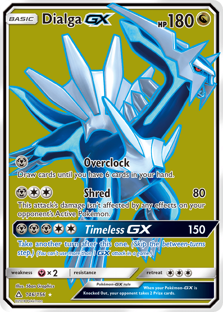 Dialga GX (146/156) [Sun & Moon: Ultra Prism] Pokemon Single Pokémon  | Multizone: Comics And Games