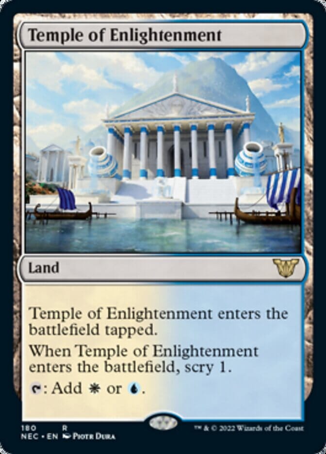 Temple of Enlightenment [Kamigawa: Neon Dynasty Commander] MTG Single Magic: The Gathering  | Multizone: Comics And Games