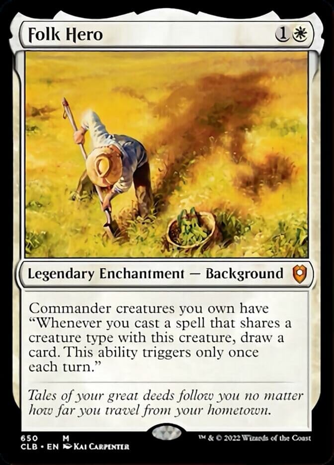 Folk Hero [Commander Legends: Battle for Baldur's Gate] MTG Single Magic: The Gathering  | Multizone: Comics And Games