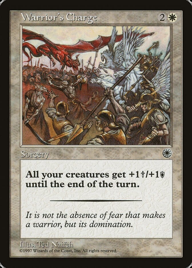 Warrior's Charge (With Flavor Text) [Portal] MTG Single Magic: The Gathering  | Multizone: Comics And Games