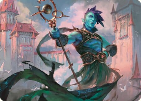 Haughty Djinn Art Card [Dominaria United Art Series] MTG Single Magic: The Gathering  | Multizone: Comics And Games