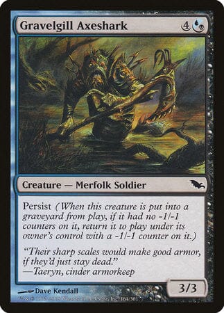 Gravelgill Axeshark [Shadowmoor] MTG Single Magic: The Gathering  | Multizone: Comics And Games