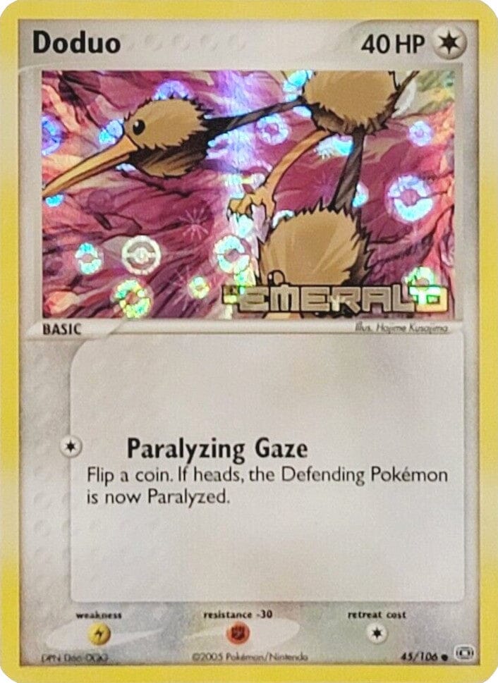 Doduo (45/106) (Stamped) [EX: Emerald] Pokemon Single Pokémon  | Multizone: Comics And Games