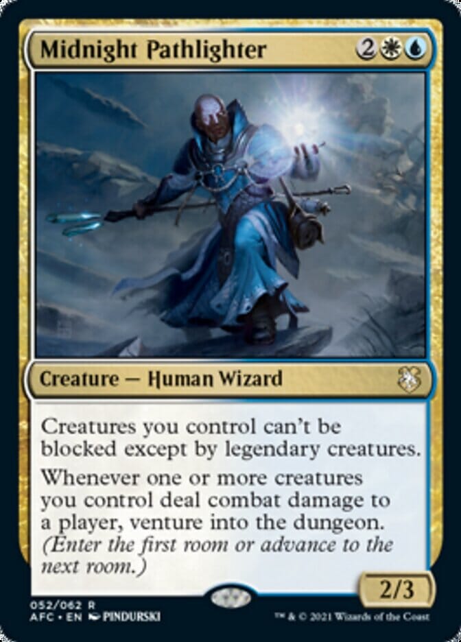 Midnight Pathlighter [Dungeons & Dragons: Adventures in the Forgotten Realms Commander] MTG Single Magic: The Gathering  | Multizone: Comics And Games