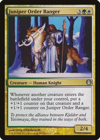 Juniper Order Ranger [Duel Decks: Knights vs. Dragons] MTG Single Magic: The Gathering  | Multizone: Comics And Games