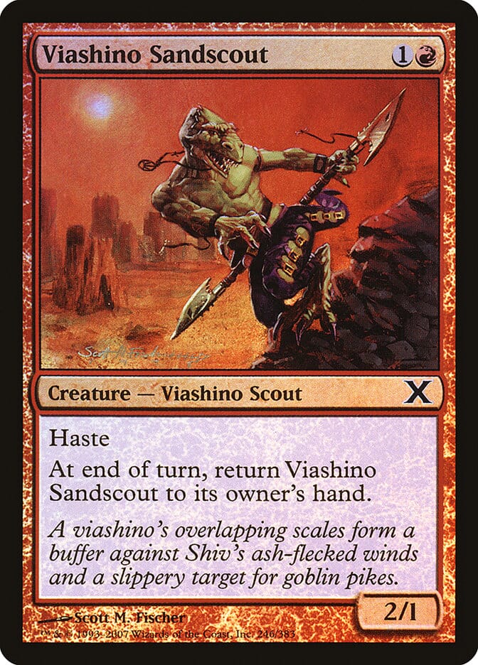 Viashino Sandscout (Premium Foil) [Tenth Edition] MTG Single Magic: The Gathering  | Multizone: Comics And Games