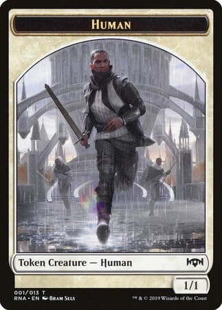 Human Token [Ravnica Allegiance Tokens] MTG Single Magic: The Gathering  | Multizone: Comics And Games