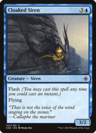 Cloaked Siren [Conspiracy: Take the Crown] MTG Single Magic: The Gathering  | Multizone: Comics And Games