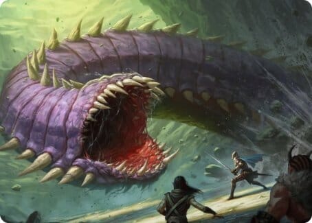 Purple Worm Art Card [Dungeons & Dragons: Adventures in the Forgotten Realms Art Series] MTG Single Magic: The Gathering  | Multizone: Comics And Games