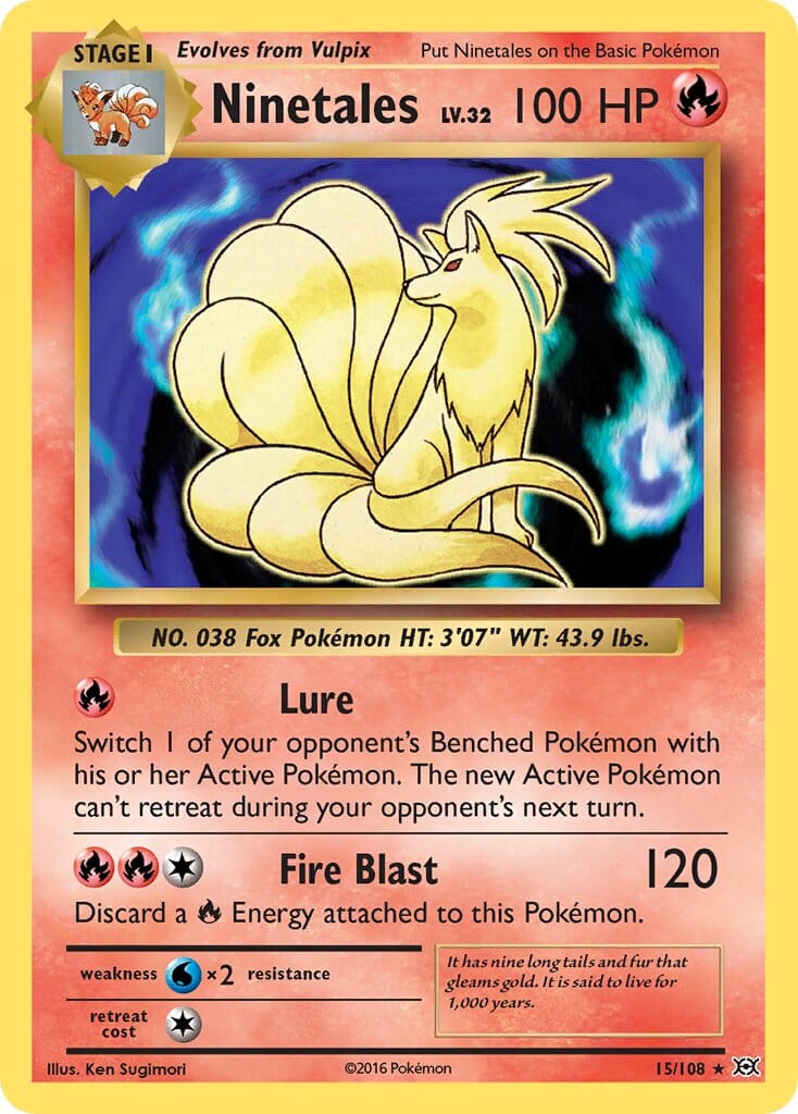 Ninetales (15/108) (Theme Deck Exclusive) [XY: Evolutions] Pokemon Single Pokémon  | Multizone: Comics And Games