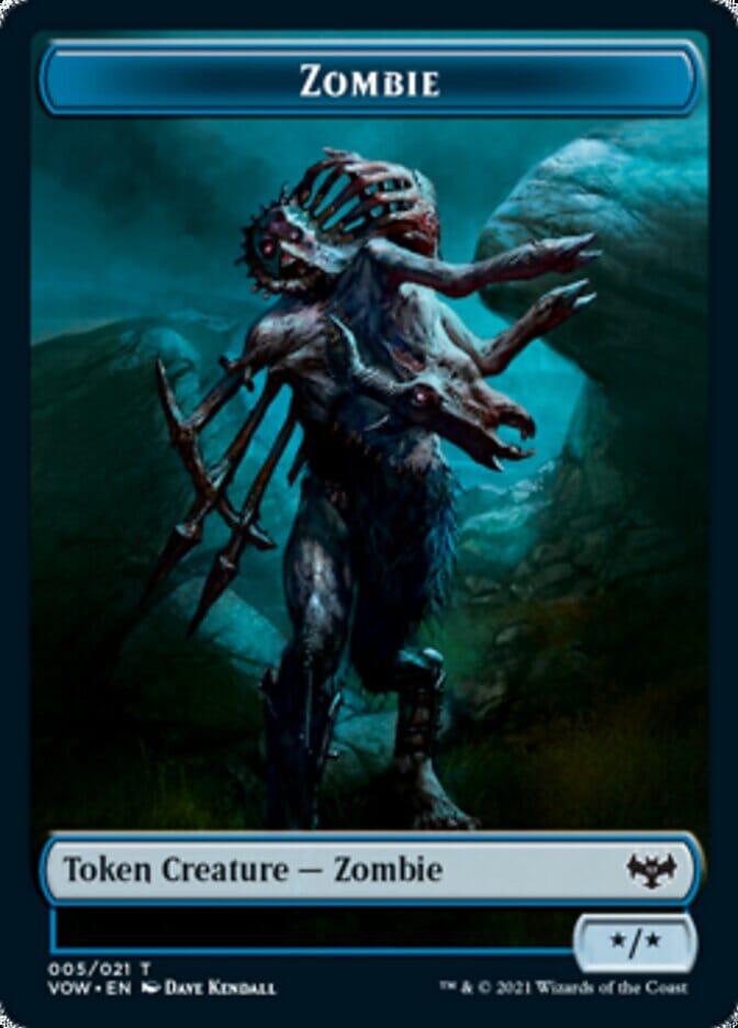 Zombie Token (005) [Innistrad: Crimson Vow Tokens] MTG Single Magic: The Gathering  | Multizone: Comics And Games