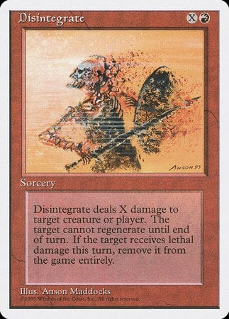 Disintegrate [Fourth Edition] MTG Single Magic: The Gathering  | Multizone: Comics And Games