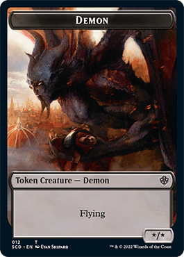 Demon // Demon Double-Sided Token [Starter Commander Decks] MTG Single Magic: The Gathering  | Multizone: Comics And Games