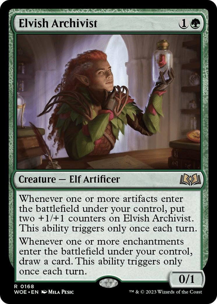 Elvish Archivist [Wilds of Eldraine] MTG Single Magic: The Gathering  | Multizone: Comics And Games