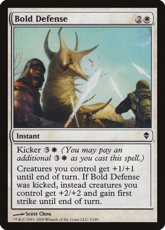 Bold Defense [Zendikar] MTG Single Magic: The Gathering  | Multizone: Comics And Games