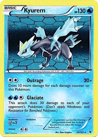 Kyurem (34/101) (Cosmos Holo) [Black & White: Noble Victories] Pokemon Single Pokémon  | Multizone: Comics And Games