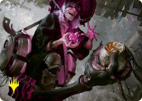 Undercity Scrounger Art Card (Gold-Stamped Signature) [Kamigawa: Neon Dynasty Art Series] MTG Single Magic: The Gathering  | Multizone: Comics And Games