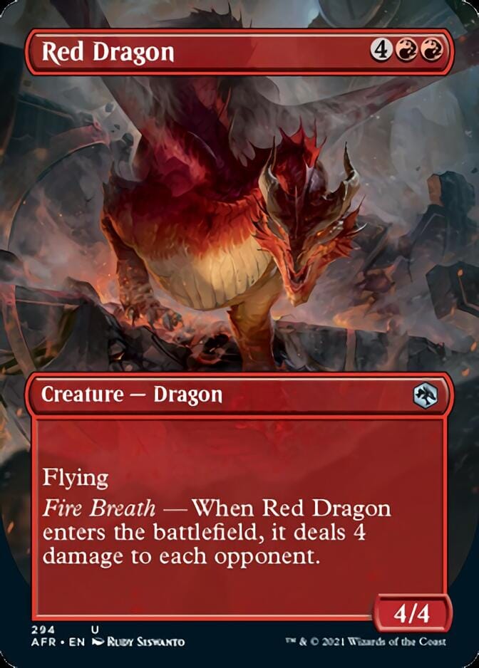 Red Dragon (Extended) [Dungeons & Dragons: Adventures in the Forgotten Realms] MTG Single Magic: The Gathering  | Multizone: Comics And Games