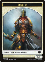 Soldier // Spirit Double-sided Token [Commander 2014 Tokens] MTG Single Magic: The Gathering  | Multizone: Comics And Games