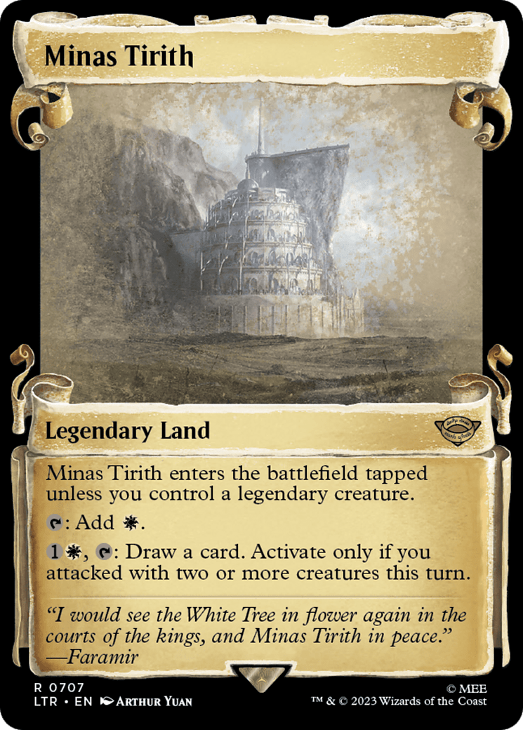 Minas Tirith [The Lord of the Rings: Tales of Middle-Earth Showcase Scrolls] MTG Single Magic: The Gathering  | Multizone: Comics And Games