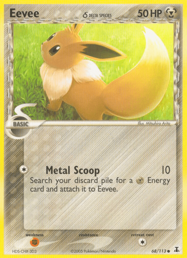 Eevee (68/113) (Delta Species) [EX: Delta Species] Pokemon Single Pokémon  | Multizone: Comics And Games