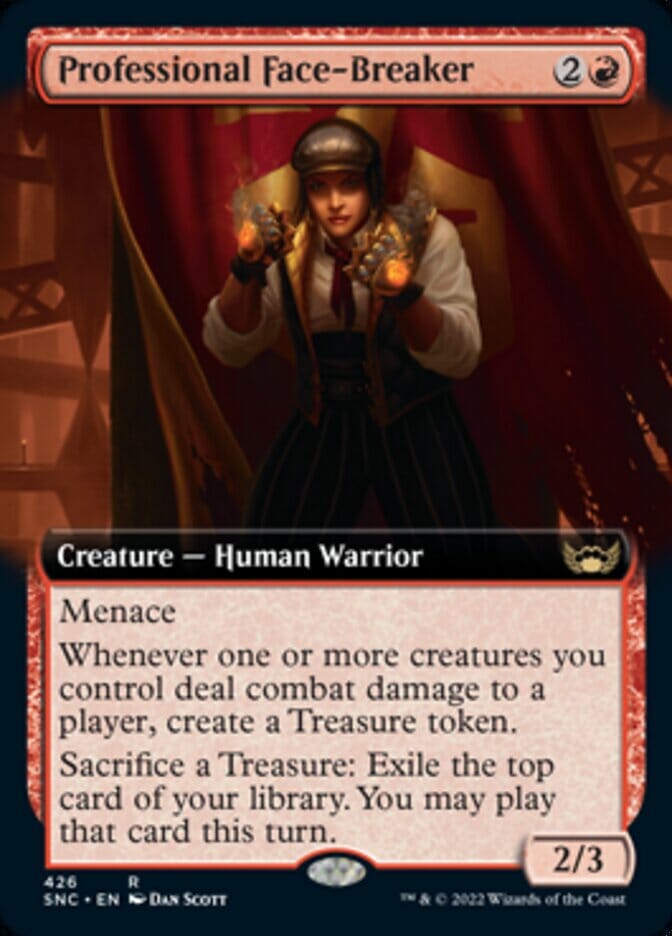 Professional Face-Breaker (Extended Art) [Streets of New Capenna] MTG Single Magic: The Gathering  | Multizone: Comics And Games