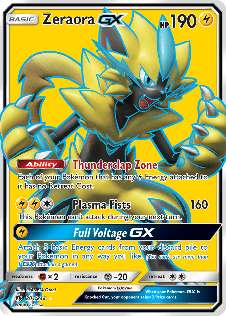 Zeraora GX (201/214) [Sun & Moon: Lost Thunder] Pokemon Single Pokémon  | Multizone: Comics And Games