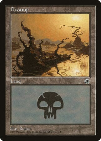 Swamp (Yellow Sun) [Portal] MTG Single Magic: The Gathering  | Multizone: Comics And Games