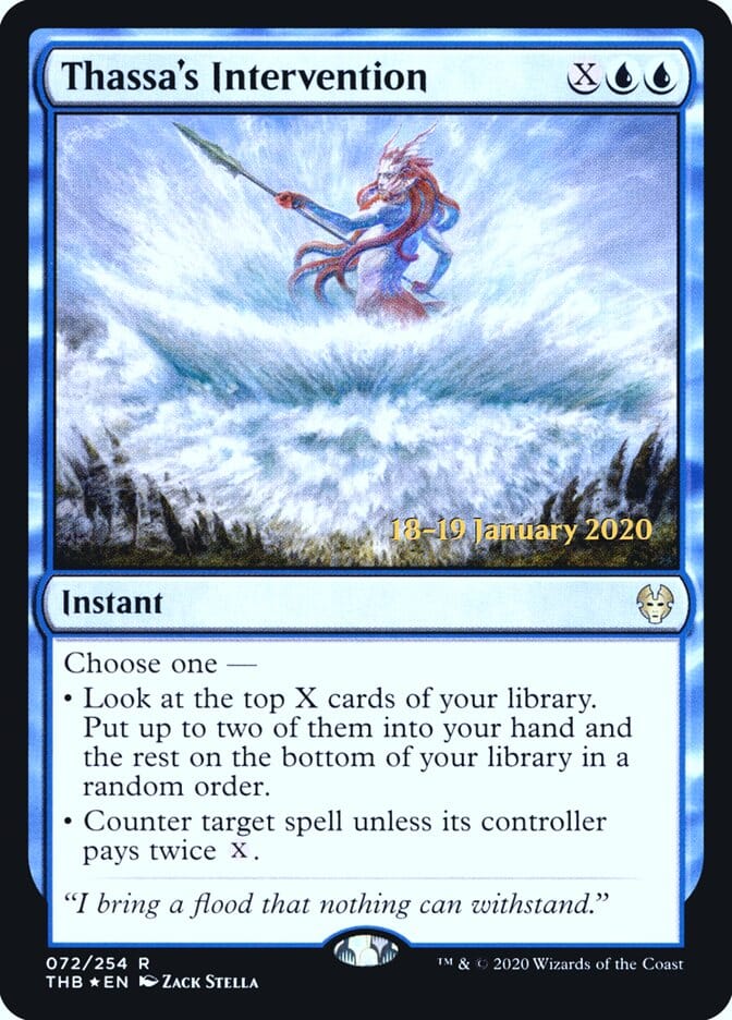 Thassa's Intervention [Theros Beyond Death Prerelease Promos] MTG Single Magic: The Gathering  | Multizone: Comics And Games