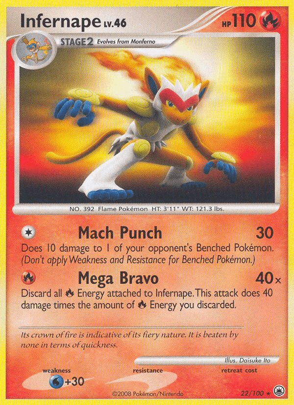 Infernape (22/100) [Diamond & Pearl: Majestic Dawn] Pokemon Single Pokémon  | Multizone: Comics And Games