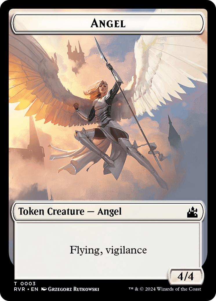 Goblin (0008) // Angel (0003) Double-Sided Token [Ravnica Remastered Tokens] MTG Single Magic: The Gathering  | Multizone: Comics And Games