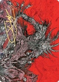 Varragoth, Bloodsky Sire Art Card (Gold-Stamped Signature) [Kaldheim: Art Series] MTG Single Magic: The Gathering  | Multizone: Comics And Games