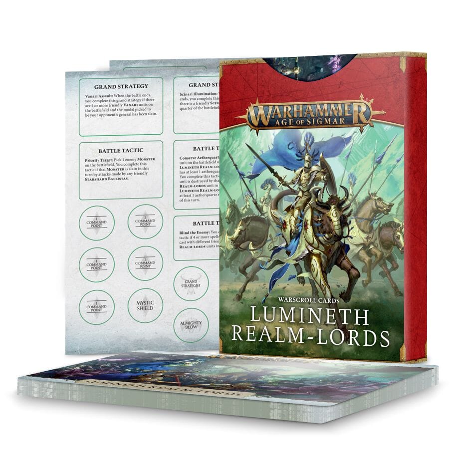 LUMINETH REALM-LORDS WARSCROLL CARDS (3E – ENG) Games Workshop Games Workshop  | Multizone: Comics And Games