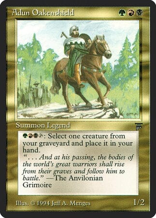 Adun Oakenshield [Legends] MTG Single Magic: The Gathering  | Multizone: Comics And Games