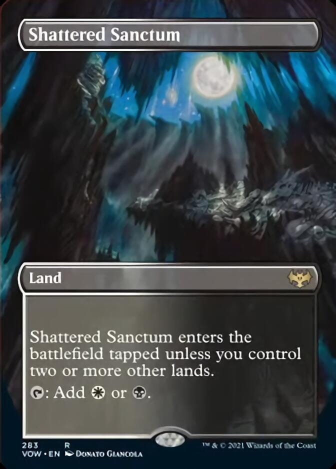 Shattered Sanctum (Borderless) [Innistrad: Crimson Vow] MTG Single Magic: The Gathering  | Multizone: Comics And Games