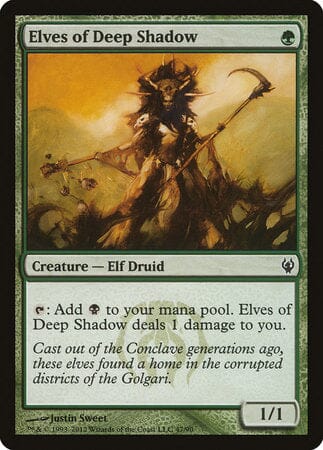 Elves of Deep Shadow [Duel Decks: Izzet vs. Golgari] MTG Single Magic: The Gathering  | Multizone: Comics And Games